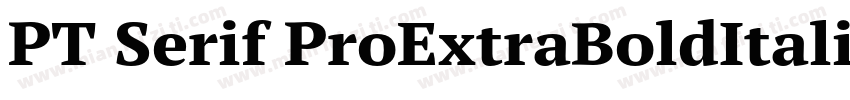 PT Serif ProExtraBoldItalicW08字体转换